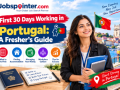 First-time employee preparing for work in Portugal