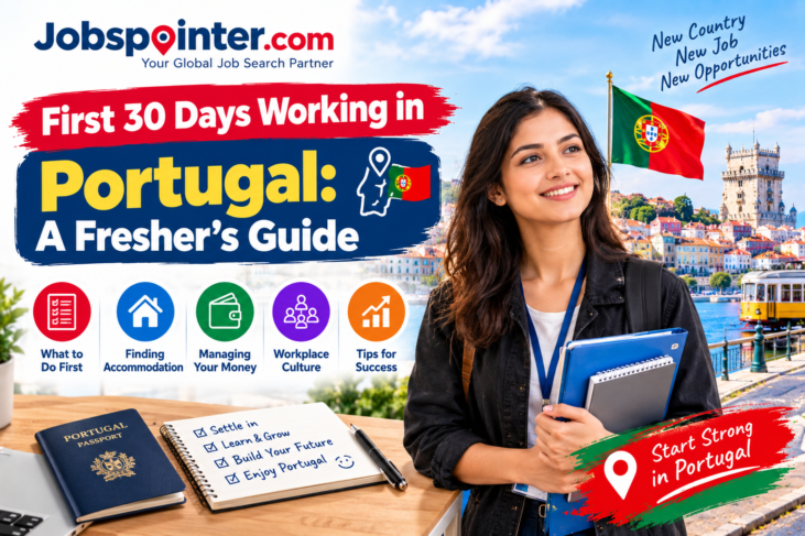 First-time employee preparing for work in Portugal